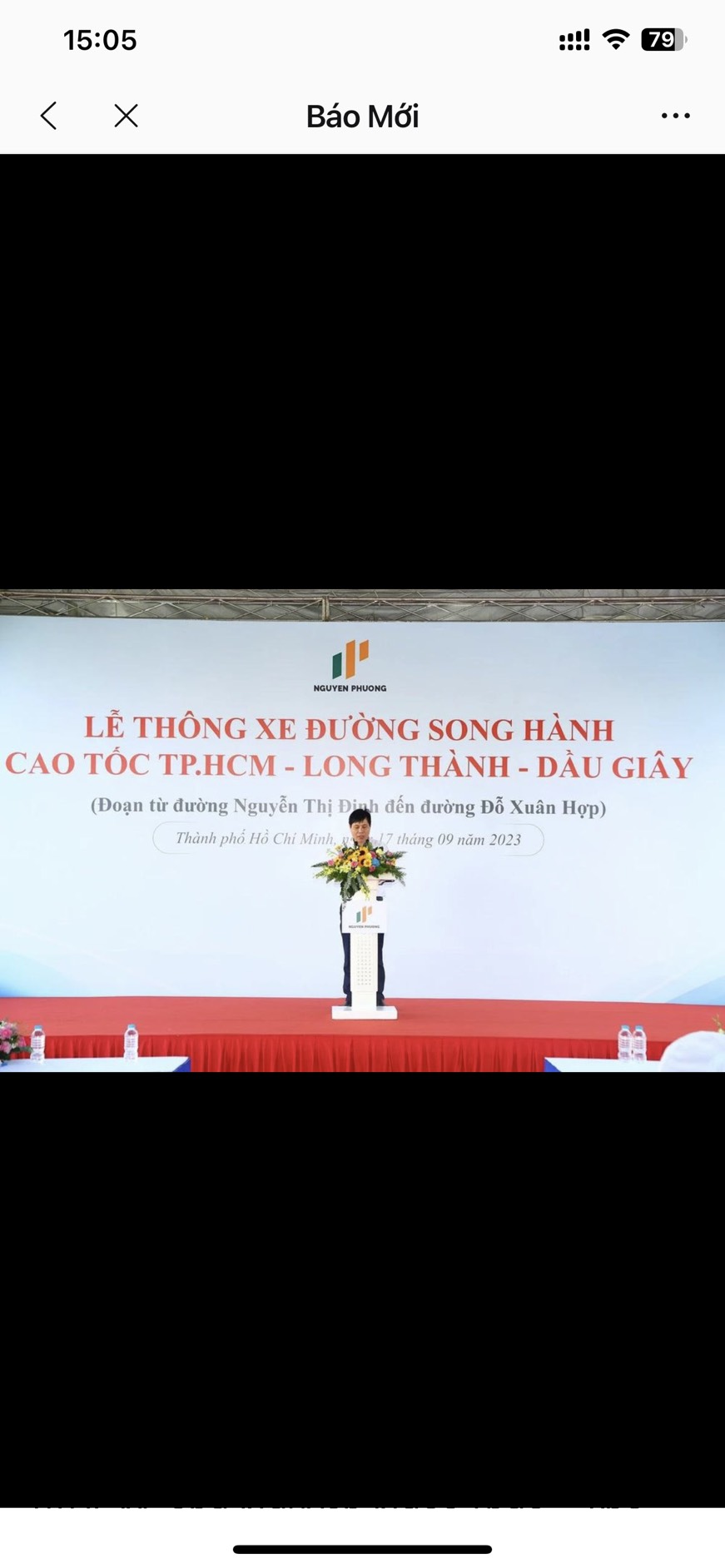 LỄ THÔNG XE ĐƯỜNG SONG HÀNH CAO TỐC TP.HCM - LONG THÀNH - DẦU GIÂY